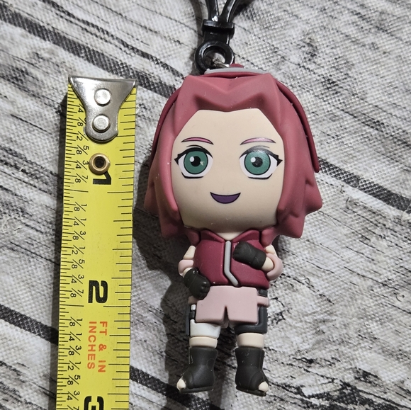 Naruto: Shippuden Sakura Haruno Mini Figure Key Chain Great Condition - Picture 2 of 4